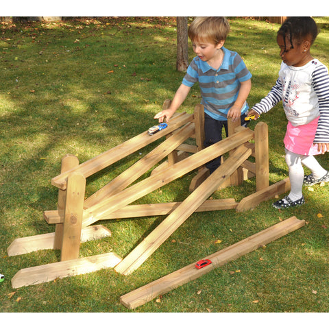 Guttering Wooden Chutes And Stands (9Pk) Messy Sand and Water Play FLASH SALE-Adapted Outdoor play,Cosy Direct,Cosy Outdoor,Forest School & Outdoor Garden Equipment,Imaginative Play,Messy Play,Natural,Nature Learning Environment,Outdoor Classroom,Outdoor Furniture,Outdoor Play,Outdoor Play Structure,Outdoor Sand & Water Play,Outdoor Sand Pits,Outdoor Toys & Games,Sand,Sand & Water,Water & Sand Toys-Learning SPACE