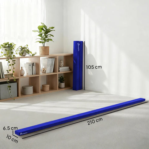 Gymnastics Folding Balance Beam-Balancing Equipment,Dropship,Exercise,Gross Motor and Balance Skills-2.1M 7FT-Deep Blue-A50-005BU-Learning SPACE