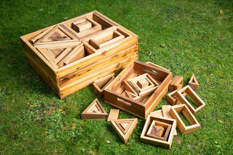 Half Size Construction Blocks In Crate (26Pk)-Building Blocks,Cosy Direct,Cosy Outdoor-Learning SPACE