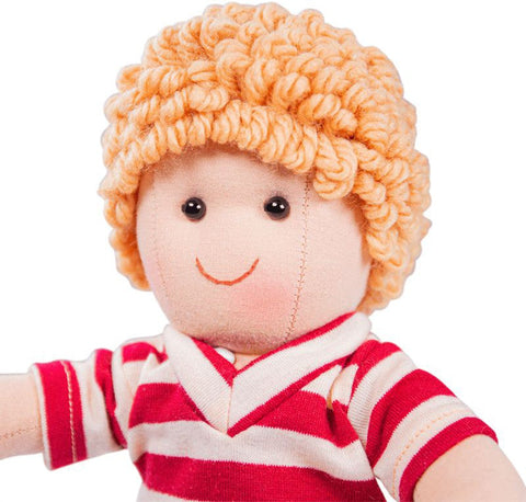 Harry the Huggable Rag Doll-Baby Soft Toys,Bigjigs Toys,Dolls & Doll Houses,Games & Toys,Gifts For 1 Year Olds,Gifts For 2-3 Years Old,Imaginative Play,Nurture Room,Puppets & Theatres & Story Sets,Stock-Learning SPACE