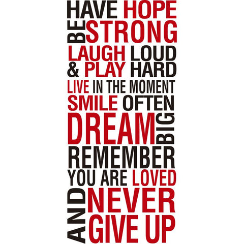 Have Hope and Be Strong Motivational Wall Sticker-Calmer Classrooms,Classroom Displays,Helps With,Playground Wall Art & Signs,Sensory Wall Panels & Accessories,Wall & Ceiling Stickers-Learning SPACE