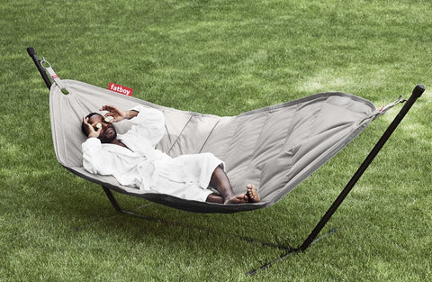 Headdemock Hammock- With Stand-Fatboy,Hammocks,Indoor Swings,Stock,Teen & Adult Swings-Light Grey-100432-Learning SPACE