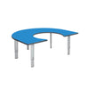 Height Adjustable Rainbow Range Table-Classroom Furniture, Classroom Table, Height Adjustable, Horseshoe, Metalliform, Table, Wellbeing Furniture-Blue-Learning SPACE