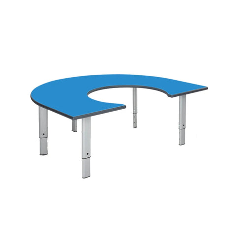 Height Adjustable Rainbow Range Table-Classroom Furniture,Classroom Table,Height Adjustable,Horseshoe,Metalliform,Table,Wellbeing Furniture-Blue-RAIN-PS/Blue-Learning SPACE