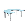 Height Adjustable Rainbow Range Table-Classroom Furniture,Classroom Table,Height Adjustable,Horseshoe,Metalliform,Table,Wellbeing Furniture-Soft Blue-RAIN-PS/Soft Blue-Learning SPACE