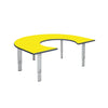 Height Adjustable Rainbow Range Table-Classroom Furniture,Classroom Table,Height Adjustable,Horseshoe,Metalliform,Table,Wellbeing Furniture-Yellow-RAIN-PS/Yellow-Learning SPACE