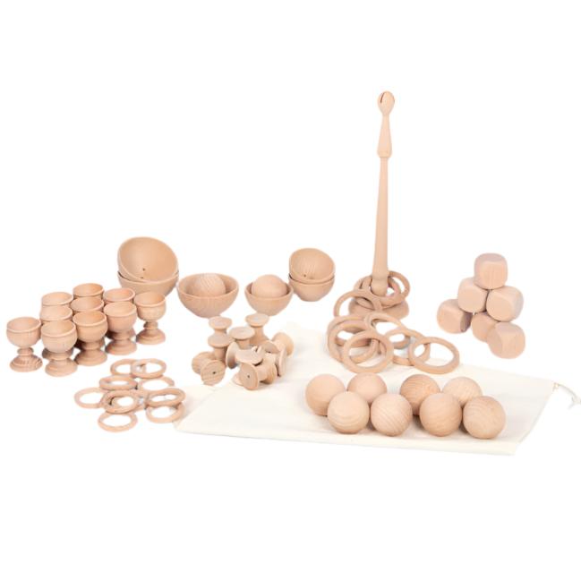 Heuristic Play Starter Set – 63-Piece Wooden Sensory Exploration Kit-Calming & Anxiety,Dropship,Engineering & Construction,Fine Motor Skills,Physical Development,Sensory Seeking,TickiT,Wooden Toys-Learning SPACE