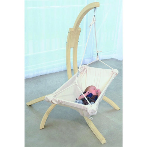 Hippo Baby Hammock Stand-Hammock Stand-Double,hammock stand,Indoor,Kids,None-Spreader Bar,Wood,Wooden Stand-Learning SPACE