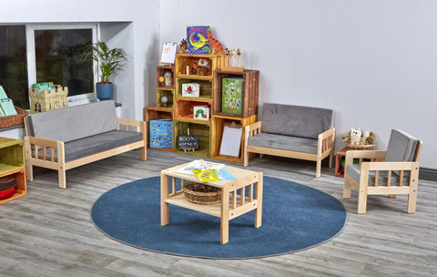 @ Home Grey Sofa, Chair And Table Set-Coffee table,Cosy Direct,Modular Seating,Seating,Sofa,Wellbeing Furniture-Learning SPACE