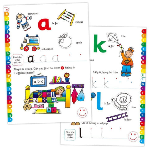 Home Learning Book - Alphabet Sticker-Baby Books & Posters,Dyslexia,Early Years Books & Posters,Galt,Learn Alphabet & Phonics,Primary Literacy,Stock-Learning SPACE
