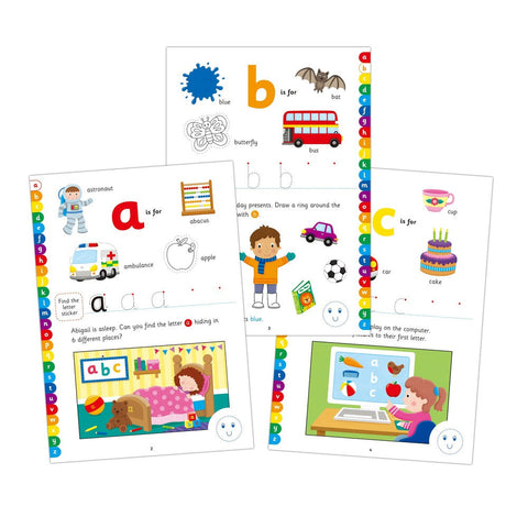 Home Learning Book - Alphabet Sticker-Baby Books & Posters,Dyslexia,Early Years Books & Posters,Galt,Learn Alphabet & Phonics,Primary Literacy,Stock-Learning SPACE
