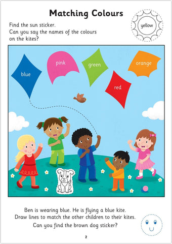 Home Learning Book - Colour, Shapes and Sizes-Counting Numbers & Colour,Early Years Books & Posters,Early Years Maths,Galt,Maths,Maths Worksheets & Test Papers,Primary Maths,Shape & Space & Measure,Stock-Learning SPACE