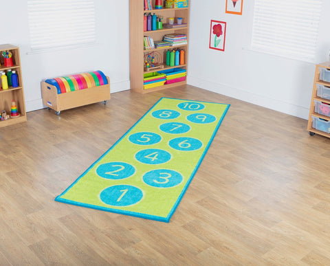 Hopscotch Carpet 3x1m-Dropship,Kit For Kids,Mats & Rugs,Rugs,Wellbeing Furniture-Learning SPACE