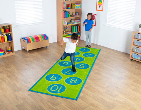 Hopscotch Carpet 3x1m-Kit For Kids, Mats & Rugs, Rugs, Wellbeing Furniture-Learning SPACE