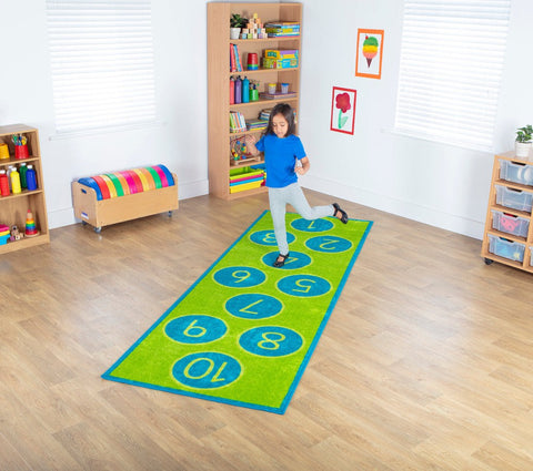 Hopscotch Carpet 3x1m-Kit For Kids, Mats & Rugs, Rugs, Wellbeing Furniture-Learning SPACE