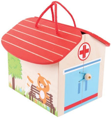 Hospital Mini Playset-Bigjigs Toys,Early Years Travel Toys,Fire. Police & Hospital,Gifts For 3-5 Years Old,Human Body,Imaginative Play,S.T.E.M,Small World,Stock-Learning SPACE