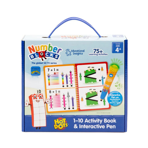 Hot Dots® Numberblocks Activity Book & Interactive Pen-Counting Numbers & Colour,Dyscalculia,Early Years Maths,Learning Resources,Maths,Maths Toys,Multiplication & Division,Primary Maths-Learning SPACE
