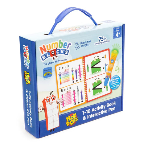 Hot Dots® Numberblocks Activity Book & Interactive Pen-Counting Numbers & Colour,Dyscalculia,Early Years Maths,Learning Resources,Maths,Maths Toys,Multiplication & Division,Primary Maths-Learning SPACE