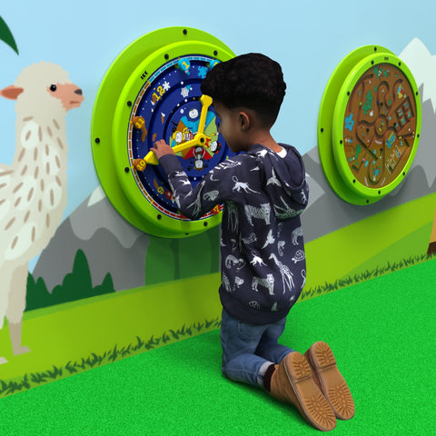 IKC Clock Around Wall Game-Dropship,IKC Play,IKC Round Wall Games,Nurture Room,Sensory Room Furniture,Sensory Wall Panels & Accessories-Learning SPACE