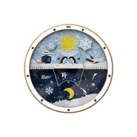 IKC Day and Night Wall Game-Dropship,IKC Arctic,IKC Play,IKC Round Wall Games,Nurture Room,Sensory Room Furniture,Sensory Wall Panels & Accessories-Learning SPACE