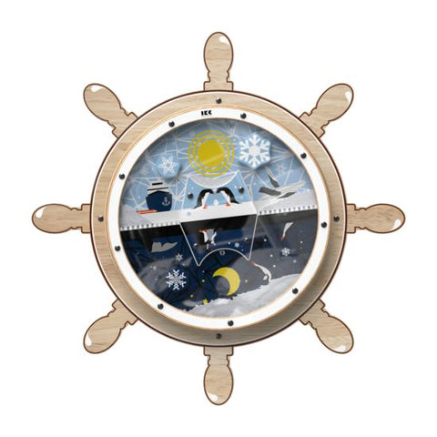 IKC Maritime Steering Wheel Wall Plate-Dropship,IKC Arctic,IKC Play,IKC Wall Plates,Sensory Wall Panels & Accessories-Learning SPACE