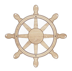 IKC Maritime Steering Wheel Wall Plate-Dropship,IKC Arctic,IKC Play,IKC Wall Plates,Sensory Wall Panels & Accessories-Learning SPACE