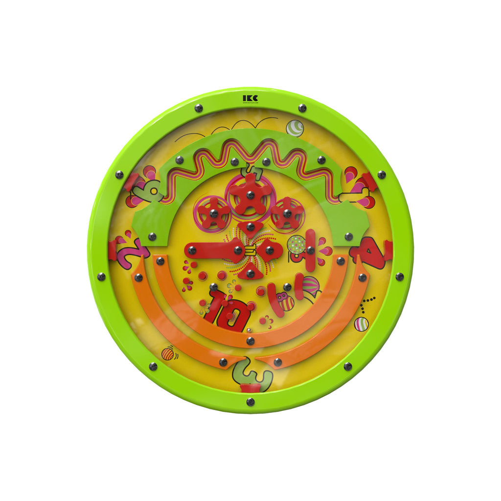 IKC Spinball Wall Game-Dropship,IKC Play,IKC Round Wall Games,Nurture Room,Sensory Room Furniture,Sensory Wall Panels & Accessories-Green-No-PP00420-Learning SPACE