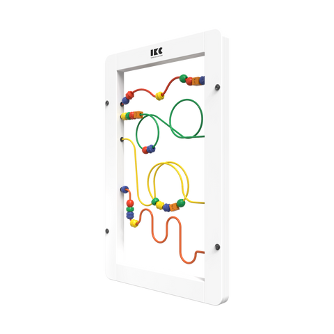 IKC Wirebeads Wall Game-Dropship,Fine Motor Skills,IKC Classic,IKC Play,Nurture Room,Sensory Room Furniture,Sensory Wall Panels & Accessories-White-No-PP00014-Learning SPACE
