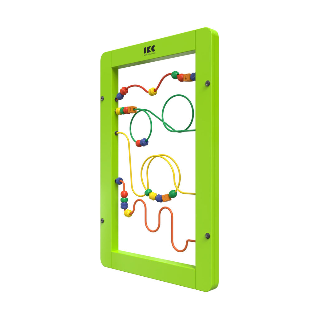 IKC Wirebeads Wall Game-Dropship,Fine Motor Skills,IKC Classic,IKC Play,Nurture Room,Sensory Room Furniture,Sensory Wall Panels & Accessories-Green-No-PP00010-Learning SPACE