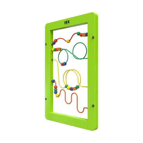 IKC Wirebeads Wall Game-Dropship,Fine Motor Skills,IKC Classic,IKC Play,Nurture Room,Sensory Room Furniture,Sensory Wall Panels & Accessories-Green-No-PP00010-Learning SPACE