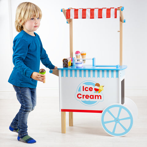 Ice Cream Cart-Bigjigs Toys,Dropship,Imaginative Play,Role Play,Wooden Toys-Learning SPACE