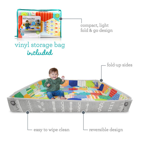 Infantino Foldable Foam Mat-Mats & Rugs,Nursery,Play Mats & Baby Gyms,Playmat,Playmats & Baby Gyms-Learning SPACE