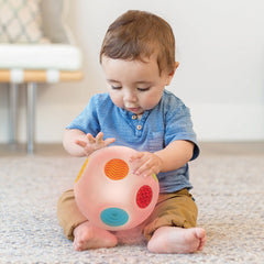 Infantino Sensory Sound and Light Activity Ball-Baby & Toddler Gifts, Baby Cause & Effect Toys, Baby Sensory Toys, Gifts For 6-12 Months Old, Sensory Balls, Sensory Light Up Toys-Learning SPACE