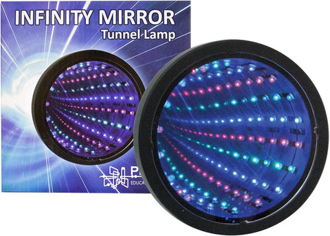 Infinity Mirror - 6"-AllSensory,Calming & Anxiety,Helps With,Infinity mirror,Playlearn,SCOTEXCEL,Sensory Light Up Toys,Sensory Mirrors,Sensory Seeking,Star & Galaxy Theme Sensory Room,Stock,Visual Sensory Toys-Learning SPACE