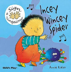 Insey Winsey Spider Signing (Board Book)-Additional Need, Baby Books & Posters, Childs Play, Deaf & Hard of Hearing, Early Years Books & Posters, Primary Books & Posters, Specialised Books, Stock-Learning SPACE