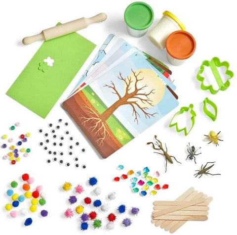 Into The Garden Sensory Activity Kit-Arts & Crafts-Art Materials,Arts & Crafts,Early Arts & Crafts,Learning Activity Kits,Learning Resources,Modelling Clay,Primary Arts & Crafts,Seasons,Spring-Learning SPACE