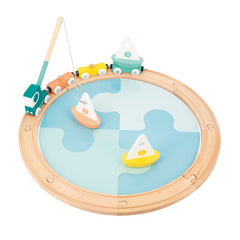 Janod Bolid Sailing Boat Circuit-2-12 Piece Jigsaw, Baby & Toddler Gifts, Baby Cause & Effect Toys, Baby Wooden Toys, Cars & Transport, Imaginative Play, Janod Toys-Learning SPACE