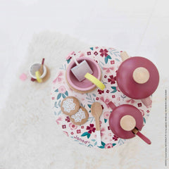 Janod Twist - Tea Set-Games & Toys,Imaginative Play,Janod Toys,Kitchens & Shops & School,Play Kitchen Accessories,Role Play,Wooden Toys-Learning SPACE