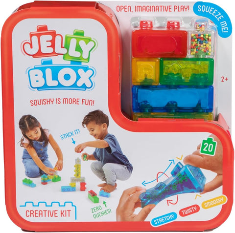 Jelly Blox Creative Kit - Squishing Building Blocks (20 Pieces)-Building Blocks,Fidget,Jelly Blox,Squishing Fidget-Learning SPACE