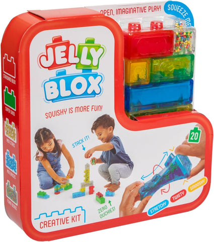 Jelly Blox Creative Kit - Squishing Building Blocks (20 Pieces)-Building Blocks,Fidget,Jelly Blox,Squishing Fidget-Learning SPACE