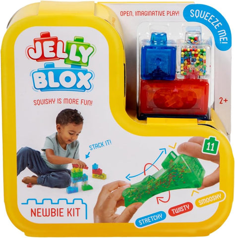 Jelly Blox Squishing Building Blocks – Newbie Kit (11 Pieces)-Building Blocks,Fidget,Jelly Blox,Squishing Fidget-Learning SPACE