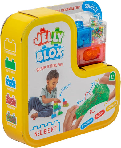 Jelly Blox Squishing Building Blocks – Newbie Kit (11 Pieces)-Building Blocks,Fidget,Jelly Blox,Squishing Fidget-Learning SPACE