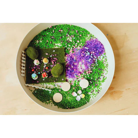 Jellystone Designs Fairy Garden Sensory Kit - Includes Tray-Imaginative Play,Messy Play,Sand & Water Trays,Water & Sand Toys-Learning SPACE