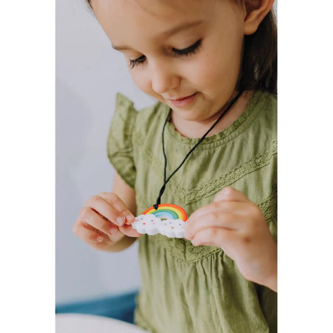 Jellystone Designs Rainbow Pendant-Chewing,Halilit Toys,Oral Motor & Chewing Skills-Learning SPACE