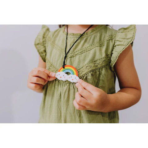 Jellystone Designs Rainbow Pendant-Chewing,Halilit Toys,Oral Motor & Chewing Skills-Learning SPACE