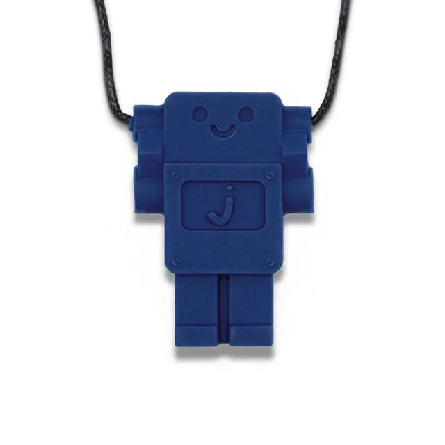 Jellystone Designs Robot Pendant - School Blue-Chewing,Halilit Toys,Oral Motor & Chewing Skills-Learning SPACE