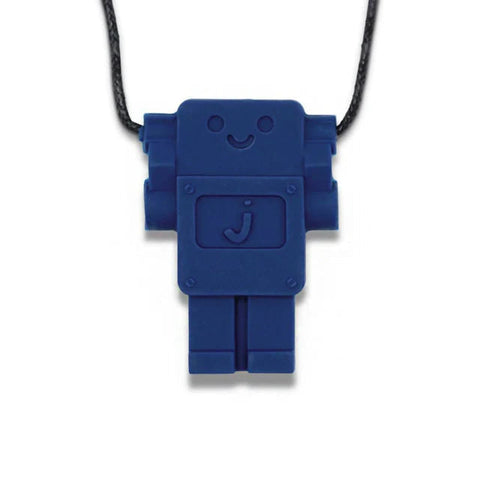 Jellystone Designs Robot Pendant - School Blue-Chewing,Halilit Toys,Oral Motor & Chewing Skills-Learning SPACE