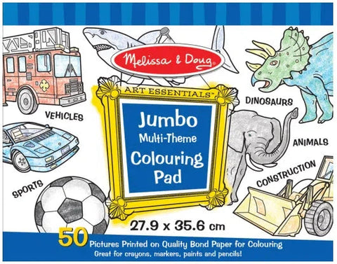 Jumbo Colouring Pad - Blue-Art Materials, Arts & Crafts, Baby Arts & Crafts, Drawing & Easels, Early Arts & Crafts, Gifts For 3-5 Years Old, Nurture Room, Primary Arts & Crafts, Primary Literacy, Stationery, Stock-Learning SPACE