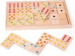 Jumbo Dominoes Wooden Children's Game-Bigjigs Toys,Dyscalculia,Neuro Diversity,Stock,Table Top & Family Games,Teen Games,Wooden Toys-Learning SPACE