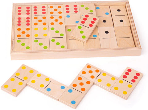 Jumbo Dominoes Wooden Children's Game-Bigjigs Toys,Dyscalculia,Games & Toys,Neuro Diversity,SCOTEXCEL,Stock,Table Top & Family Games,Teen Games,Wooden Toys-Learning SPACE
